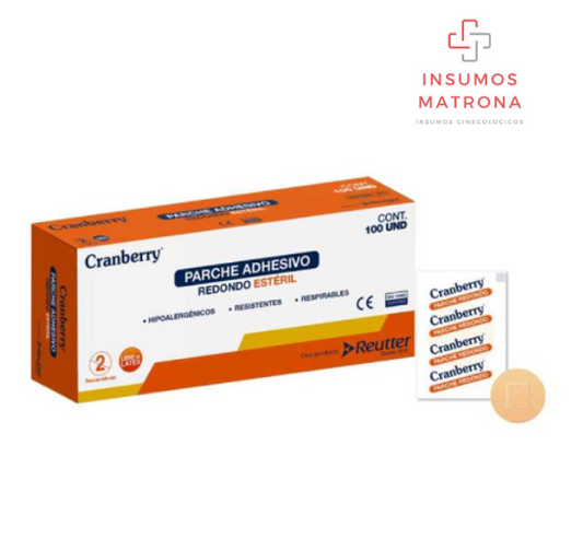 Parche Redondo Cranberry Caja x 100 Unid.
