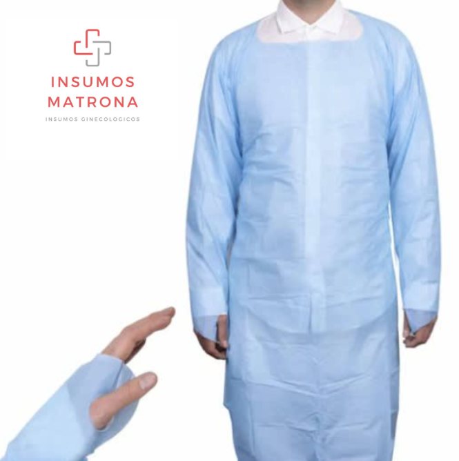 Pechera Plástica con Mangas y ojal Bolsa x 10 unidades