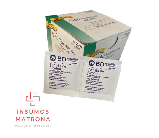 Caja de Alcohol pad x 100 unid