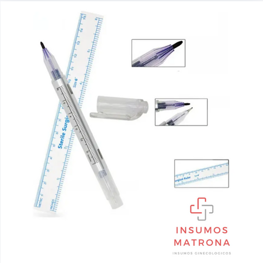Marcador Esteril doble punta