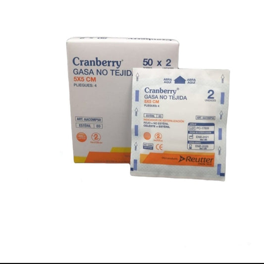 Caja de Gasa esteril 5x5 50 unid